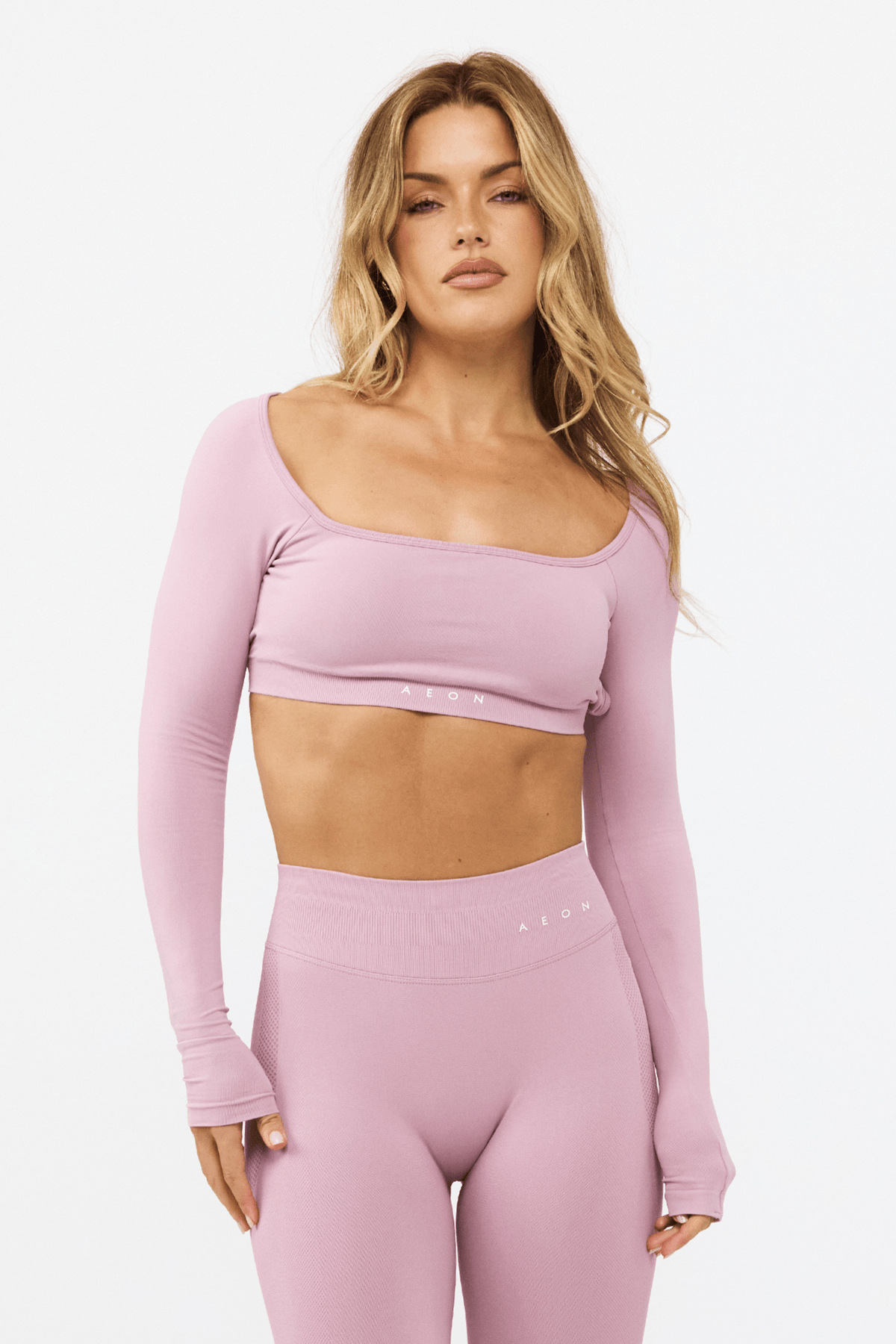 MOTION LONG SLEEVE CROP TOP V2 - Aeon Athletics