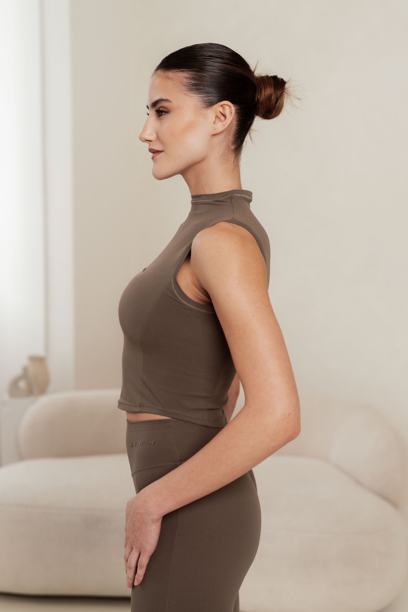 SECOND SKIN HIGH NECK TOP - Aeon Athletics