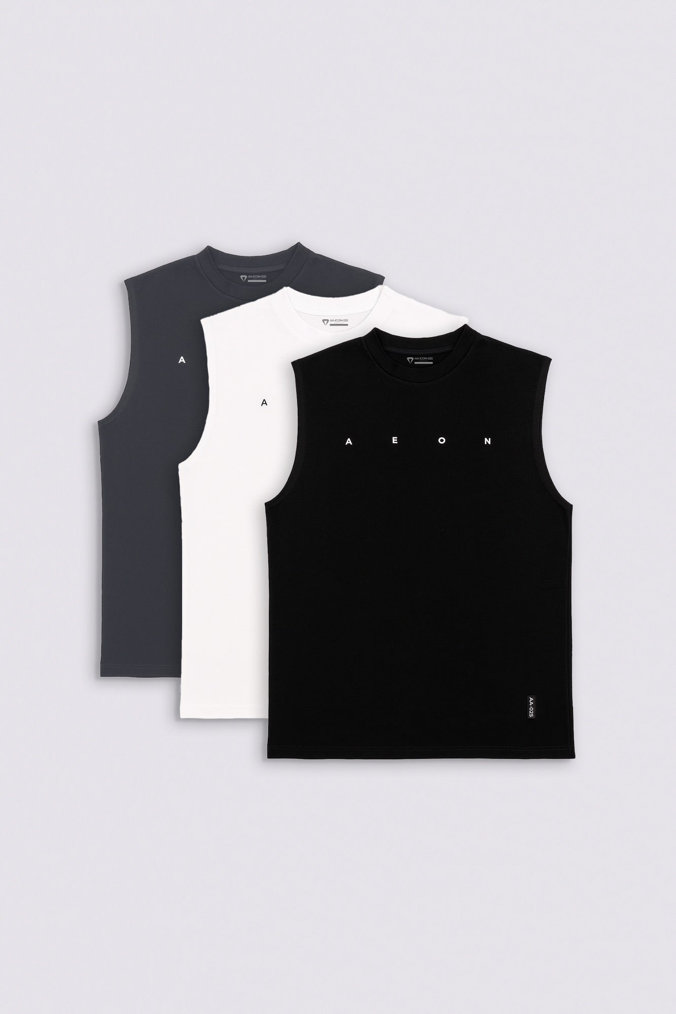 ICON 24/7 SLEEVELESS TEE BUNDLE (3 - PIECES) - Aeon Athletics