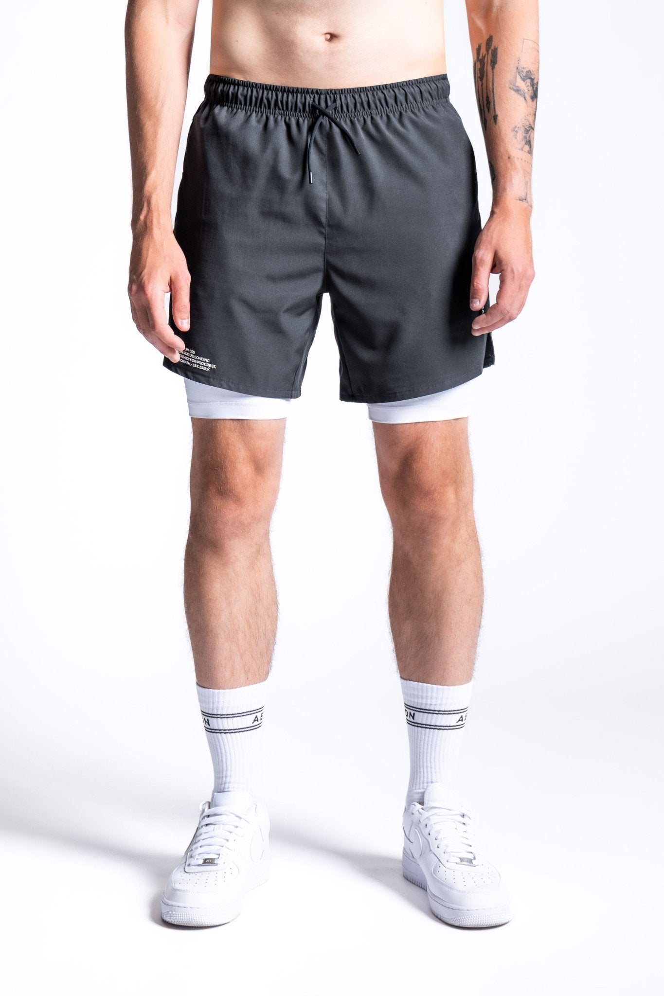 ICON BUNDLE - GRAPHITE/WHITE (2 - PIECE) - Aeon Athletics