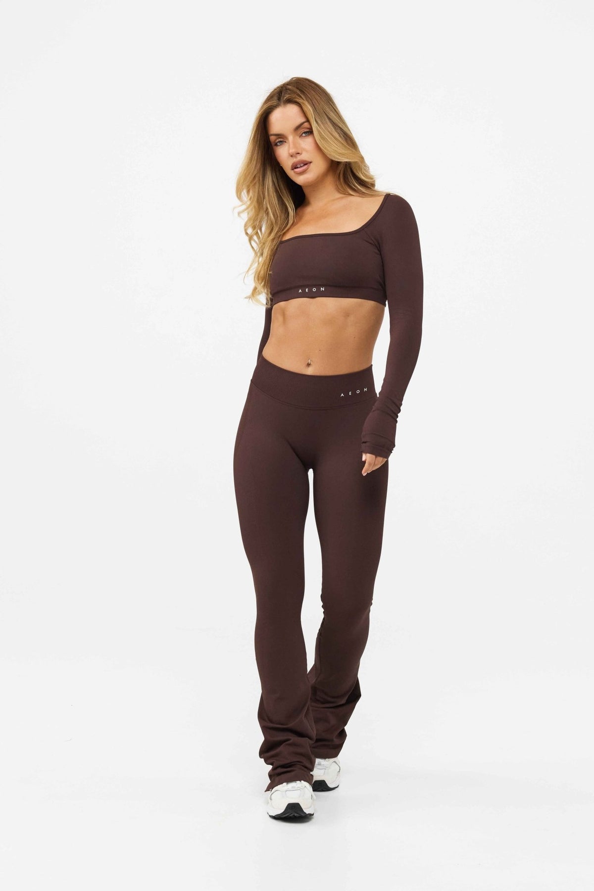 MOTION MID WAIST SCRUNCH FLARED LEGGINGS V2 - Aeon Athletics