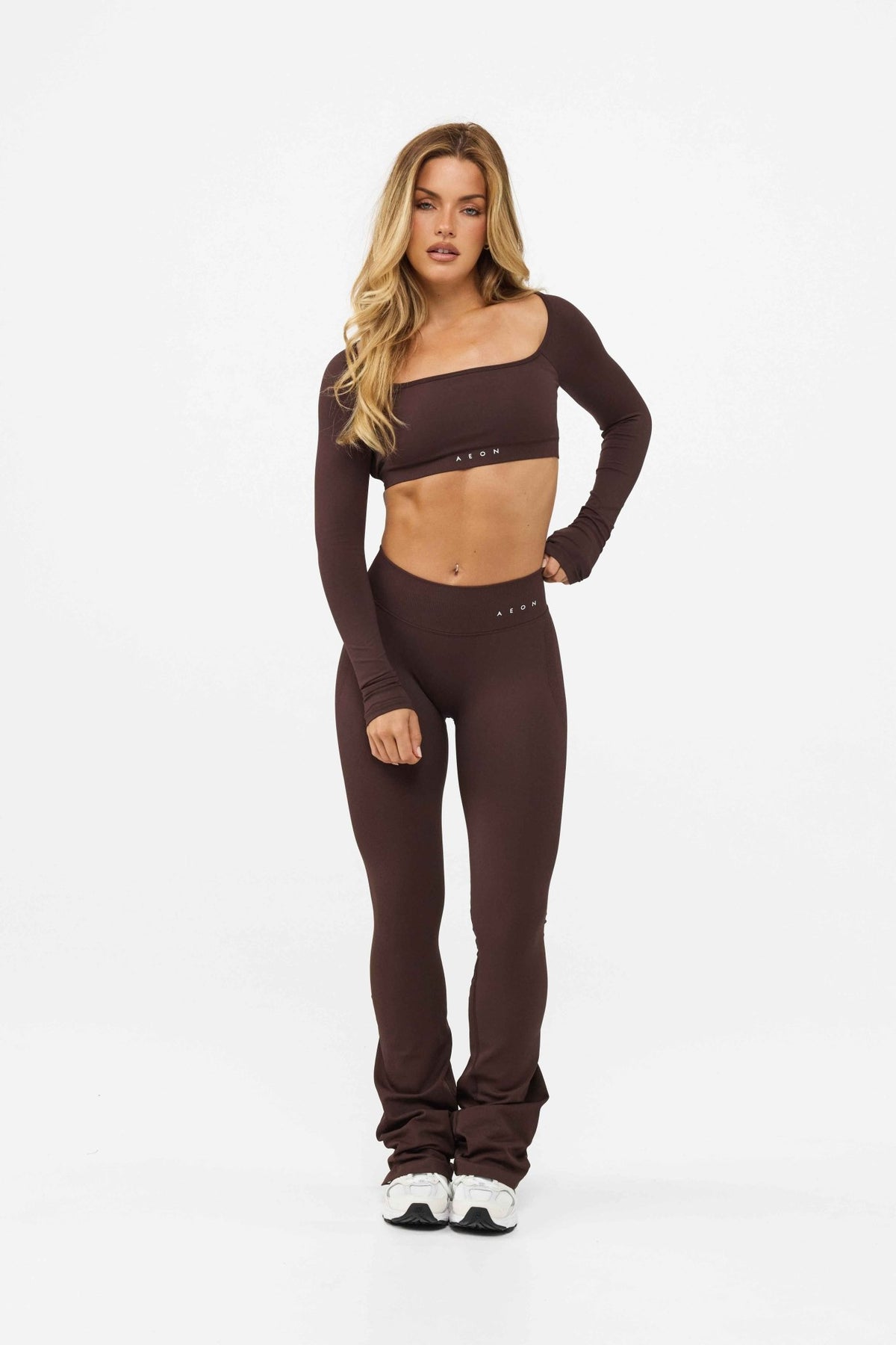 MOTION MID WAIST SCRUNCH FLARED LEGGINGS V2 - Aeon Athletics