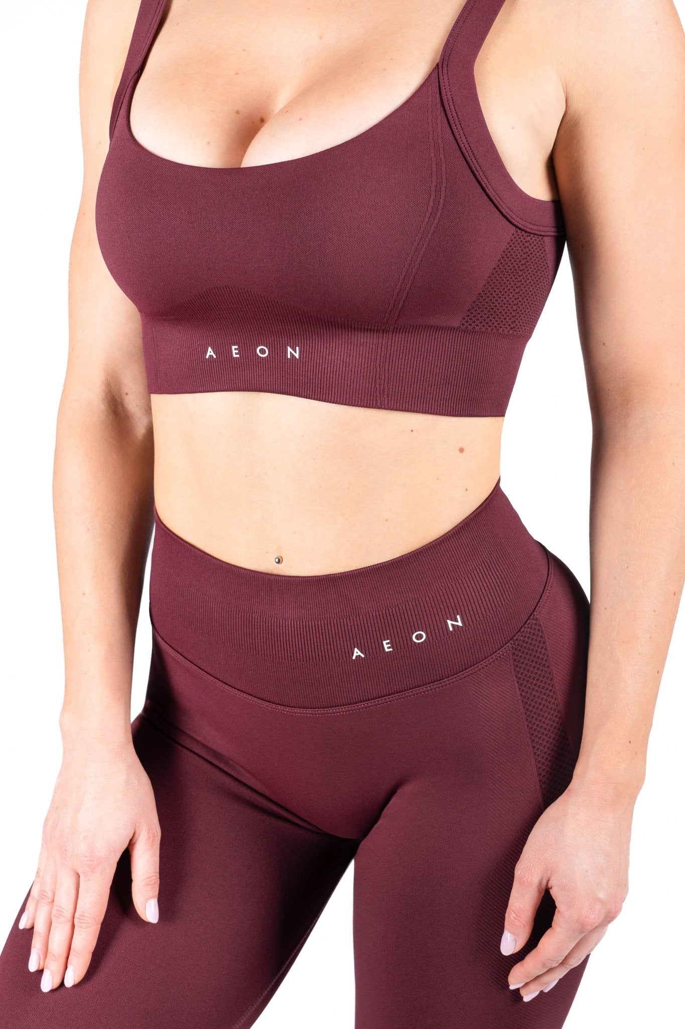 MOTION SEAMLESS LEGGINGS BUNDLE V2 - GRAPHITE & BURGUNDY & SOFT LILAC (3 - PIECE) - Aeon Athletics
