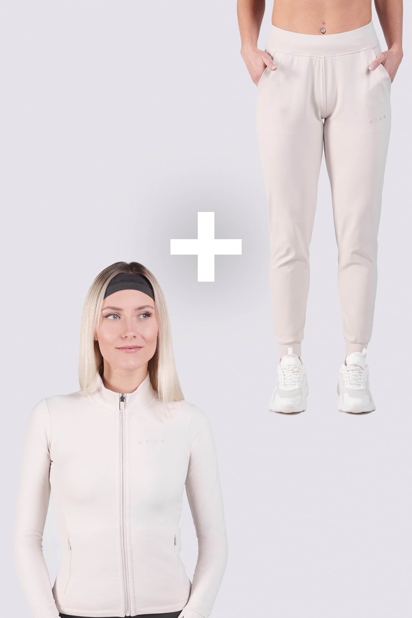 SECOND SKIN TRACKSUIT BUNDLE - OFF WHITE (2 - PIECE) - Aeon Athletics
