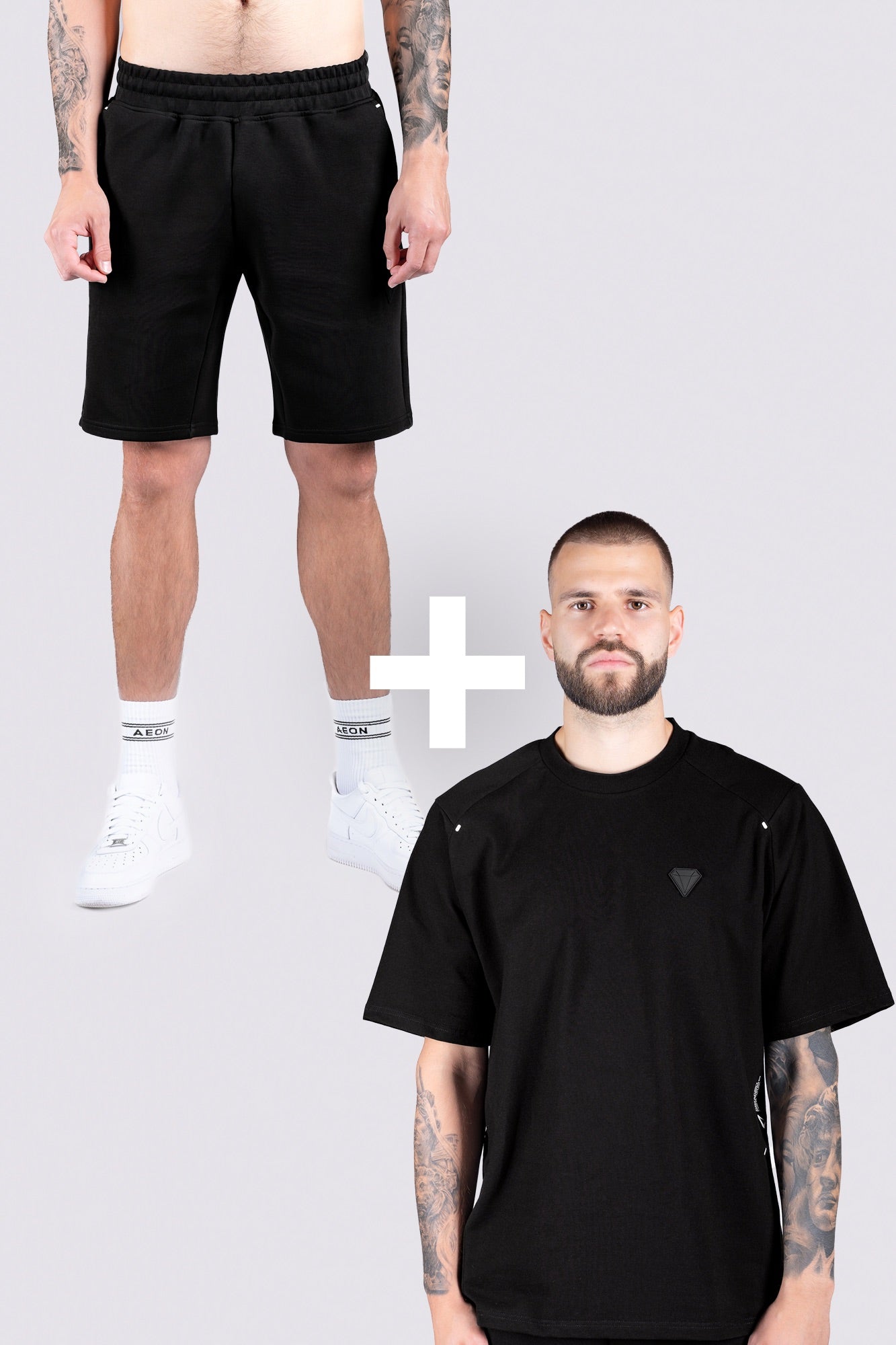 TECHPRO MENS SHORT BUNDLE - BLACK (2 - PIECE) - Aeon Athletics